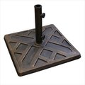 Walker Edison Furniture Walker Edison Furniture UB30SPRBL Square Umbrella Base; Black UB30SPRBL